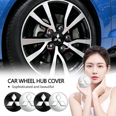4Pcs 60MM Car Emblem Wheel Center Hub Cap Covers Auto Rim Cover For Outlander Lancer 10 9 ASX RALLIART Eclipse Pajero