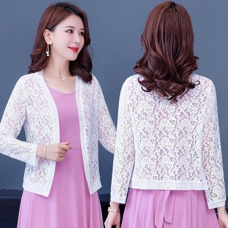 Lace Shawl Summer Short Jacket Cardigan Women's Thin Knitted Top