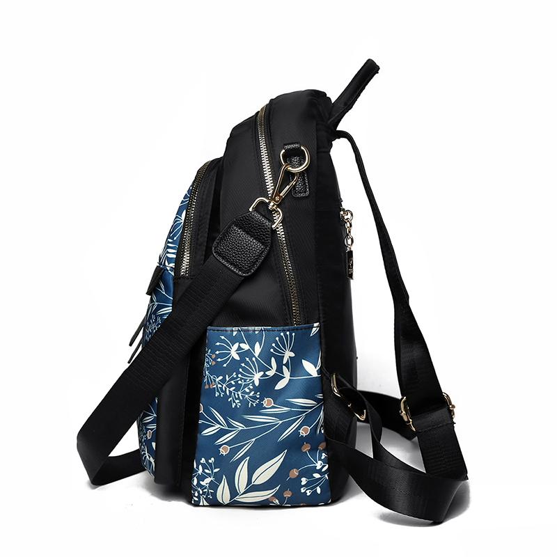 Backpack Women's Printed Oxford Bag Large Capacity Travel Backpack