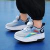 Boys /Youth Roller Skates Shoes Removable Flat Shoes Tow Wheels Girls Roller Skates Sneakers for Kids