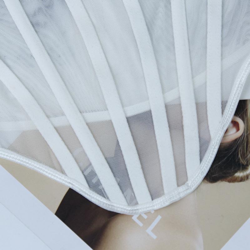 INS Mesh Fishbone Diamond See-Through Camisole