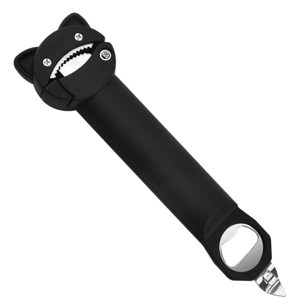 Cat shaped magnetic suction can opener, creative manual anti slip bottle opener