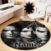 Custom Name Vampire Diaries Printed Round Rug Carpet Chair Rug Area Rug Entryway Doormats,for Office Chair Living Room Bedroom Kitchen Room.