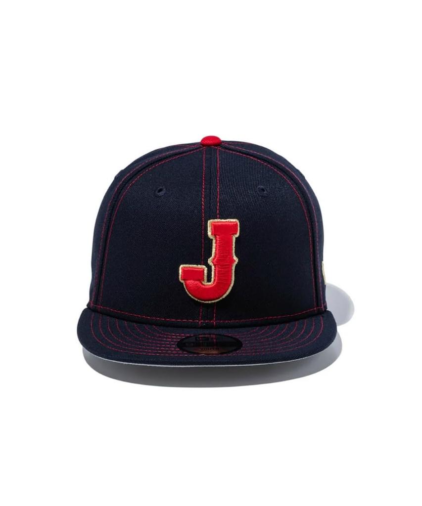 New Era Kids Youth 9FIFTY Snapback WBC Samurai Japan Shohei YOUTH YTH 950 J LOGO NVY Cap, Ohtani, Navy, 52-56cm,