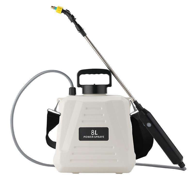5L-8L Shoulder Electric Sprayer Pot with Telescopic Rod, 3 Nozzle for Garden Lawn Plant Watering Handheld Pesticide Sprayer