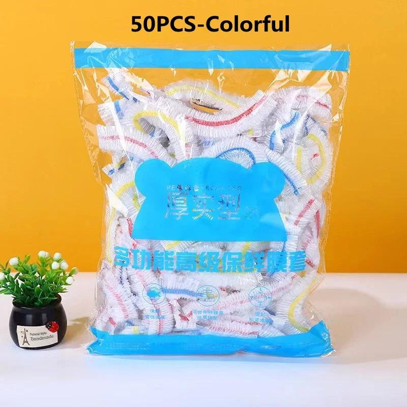 

Одноразовый пищевой чехол для упаковки в полиэтиленовый пакет Saran Wrap, пищевой пакет для хранения фруктов и овощей, эластичный пластиковый пакет для кухни, сохранение свежести