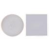 2Pcs Silicone Moulds Square Coaster Resin Mold Round Epoxy Casting Silicone
