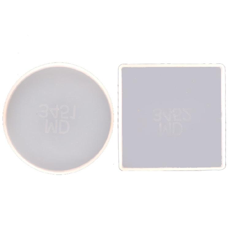 

2Pieces DIY Cup Mats Decor Silicone Molds Epoxy Resin Cup Mat Making Mold Crafts 1