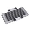 8 Row Motorcycle Oil Radiator Silver 125ml Low Wear Strong Power Fit For GY6 125CC‑250CC Motocross ATV