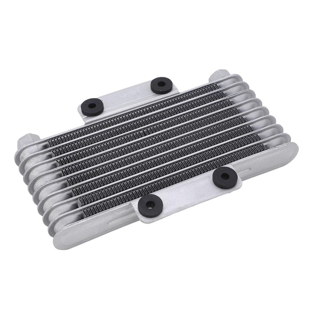 8 Row Motorcycle Oil Radiator Silver 125ml Low Wear Strong Power Fit For GY6 125CC‑250CC Motocross ATV