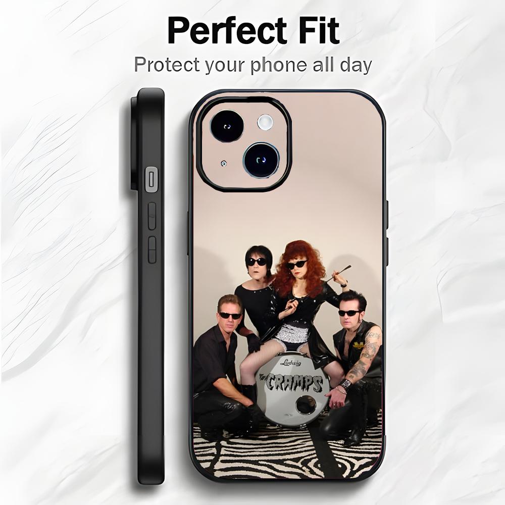 American Punk Band T-The Cramps Phone Case Phone Case Soft Packaging Lightweight For iPhone17 16 15 14 13ProMax