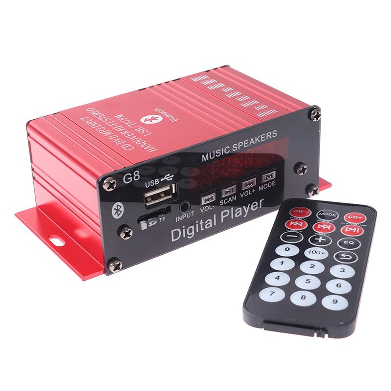 G8 Auto 12V 200W 2 Kanal Digital Power Verstärker Stereo Bluetooth Aux Fm Mp3