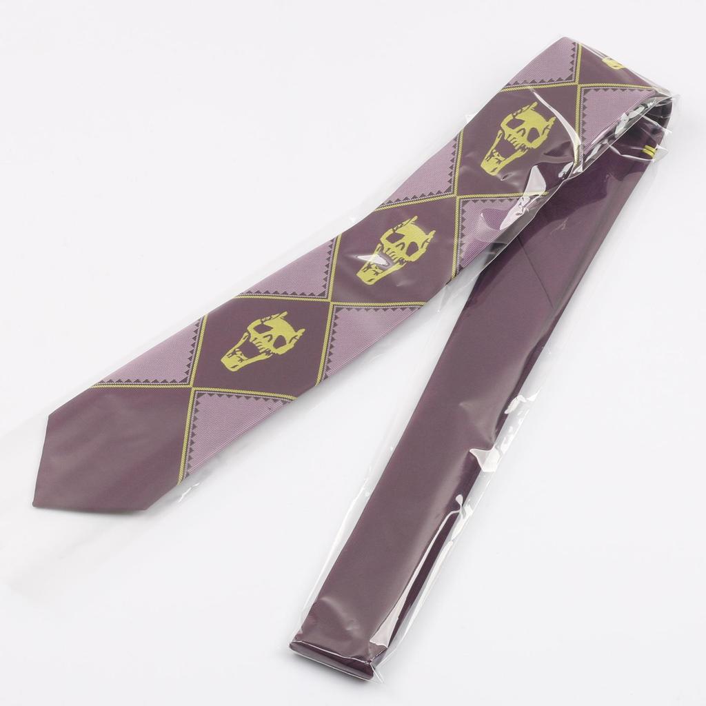 JoJo's Bizarre Adventure Black Skull Tie - Yoshikage Kira Edition