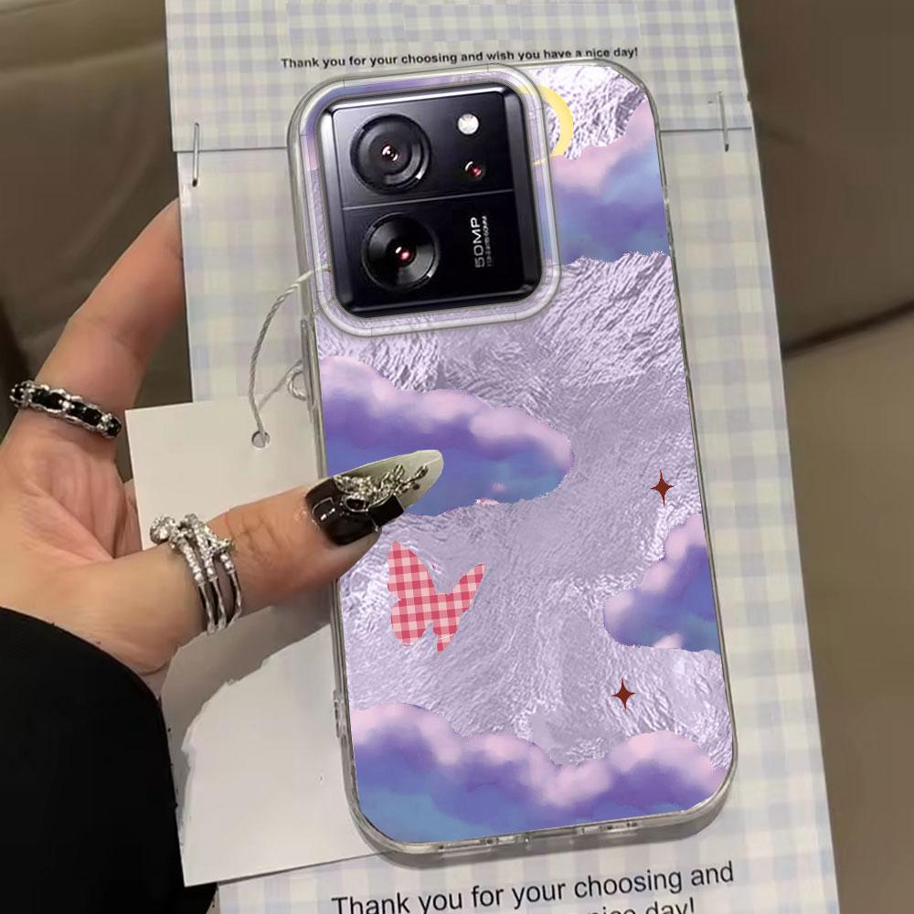 Blue White Clouds Vortex Texture Phone Case for Xiaomi 13T 14T 11 Lite Poco X5 M6 Pro X6 X3 Pro NFC C75 C71 C65 C61 M5S Cover