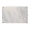Hestia Marble Tray with Metal Handle - White
