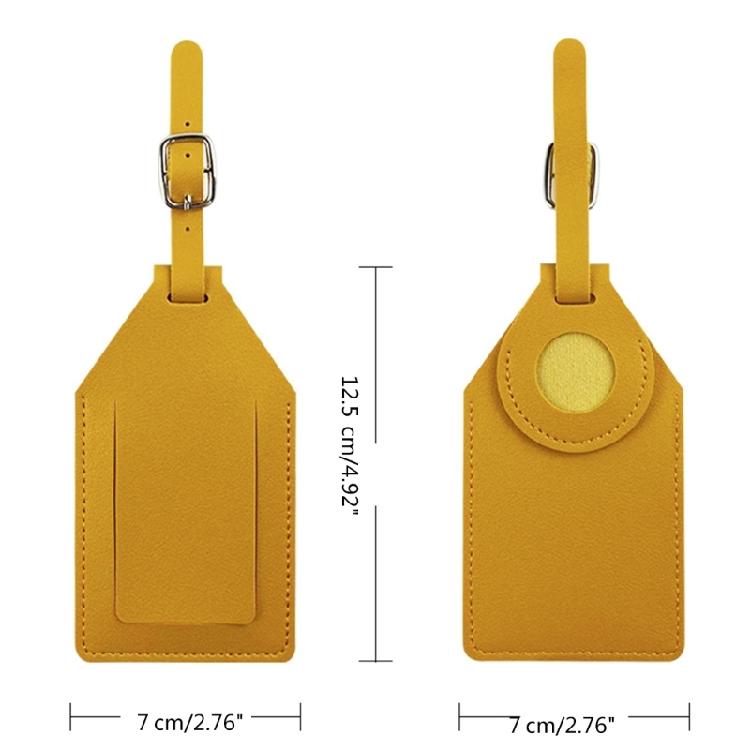 PU Baggage Backpack Tags Suitcase Luggage Tags Travel Suitcase Label with Strap