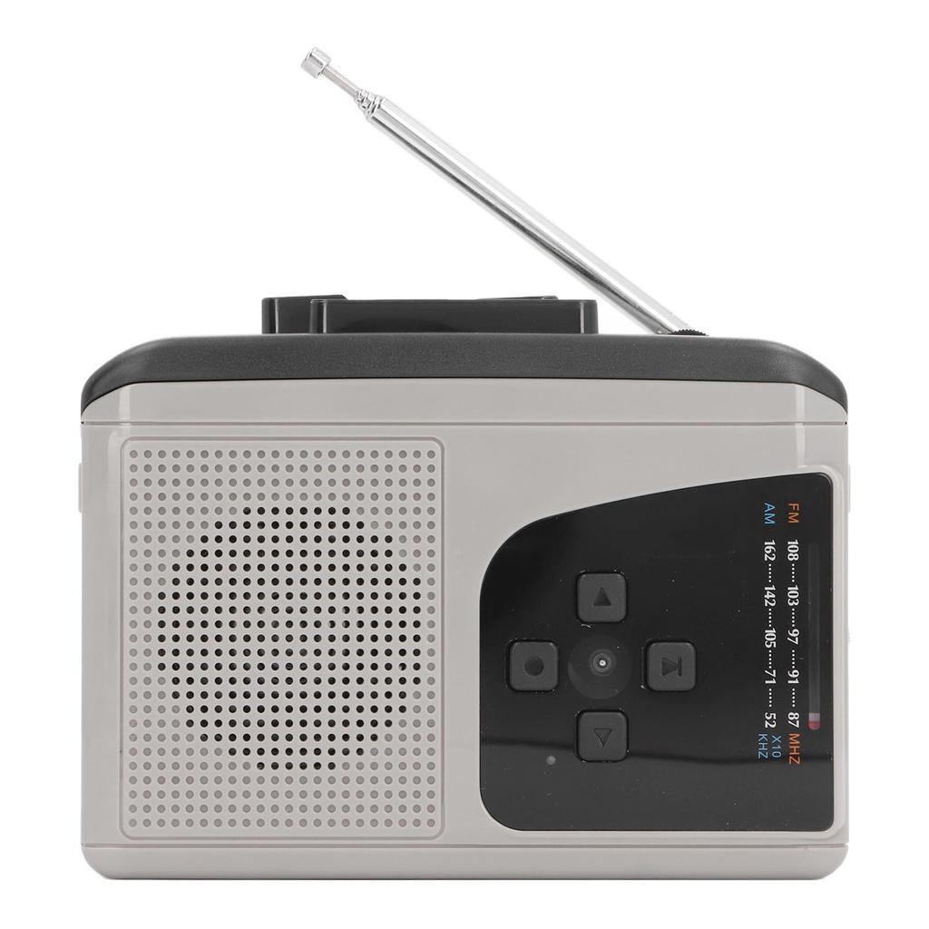 Tragbarer Kassettenplayer Recorder Eingebautes Mikrofon Lautsprecher 2 AA Batterie USB Stromversorgung AM FM