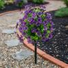 Flower Stake Outdoor Artificial AuthenticLooking Bouquet for Yard, Balcony