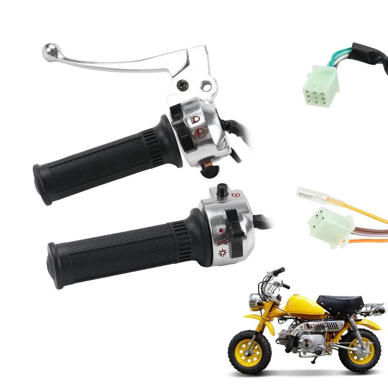 

LINGQI RACING Twist Throttle Hand Throttle Grips Function Handlebar Switches for Mini Trail Monkey Z50 Z50A Dirt Pit Bike Parts чёрный