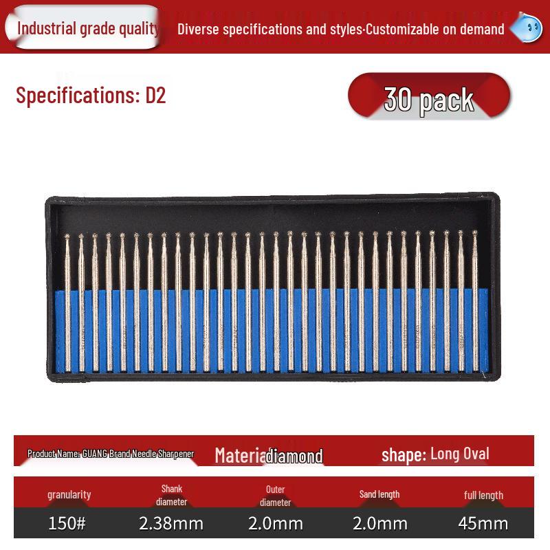 Lin Guang Diamond Electroplated Grinding Needle for Jade Carving and Mold Polishing