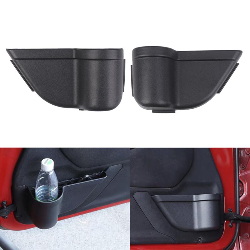2pcs Front Back Door Storage Pockets For 2011-2017 Jk 2/4 Door Interior Storage Expansion Accessories Door Side Box