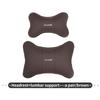 Car Headrest Neck Pillow Lumbar Support Cushion Interior Accessories For Alfa Romeo GT Stelvio F1 Brera Volante Tonale Gloria