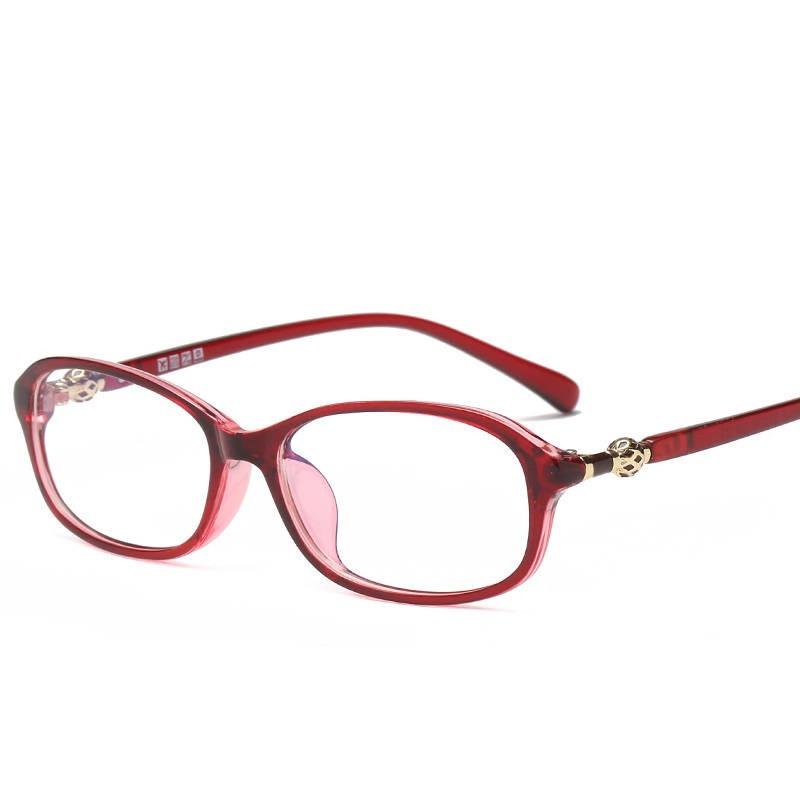 High-Definition Elegant Ladies' Metal Hyperopia Anti-Blue Light Reading Glasses