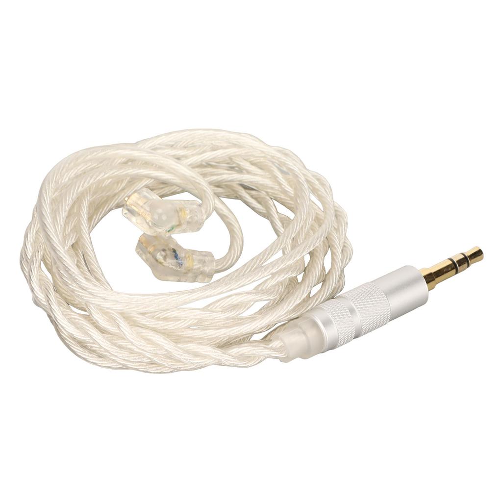 Earphone Upgrade Cable 2 Pin 0.78mm Connector 3.5mm Plug Silver Plated Copper Core Replace Earbuds