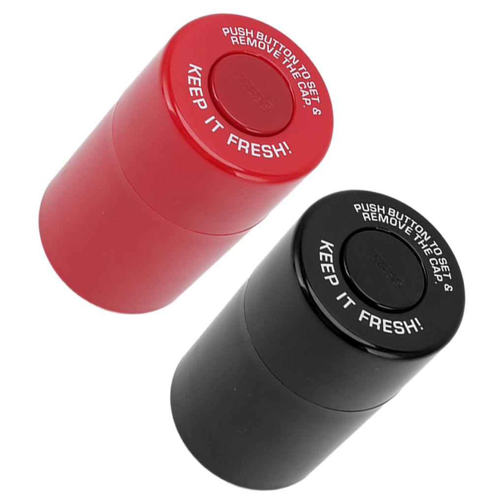 Herb Stash Box Round Plastic Airtight Stash Jar Smell Proof  Herb Storage Case Sealed  Container for Outdoor Travel