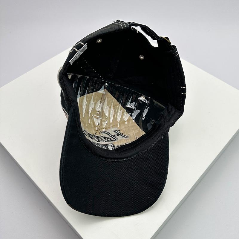 Washing For Men And Women Baseball Caps Cotton Snapback Hats Embroidery Latest All-Match Fashion Letter Print Leisure Distressed Korean Style