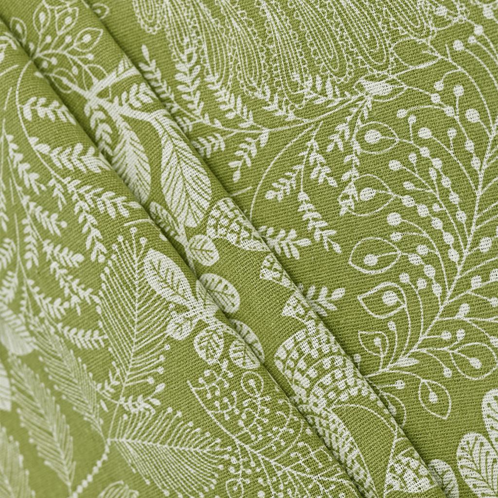 Printed Piercing Rod Short Curtain Semi-Blackout Lace Window Screen Finished Curtain Kitchen Study Partition Curtain