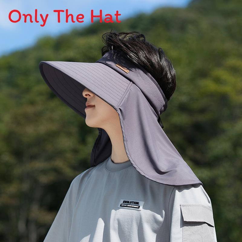 

Summer Unisex Sun Shade Hat With Wide Brim And Adjustable Fit For Outdoor Protection DarkGray