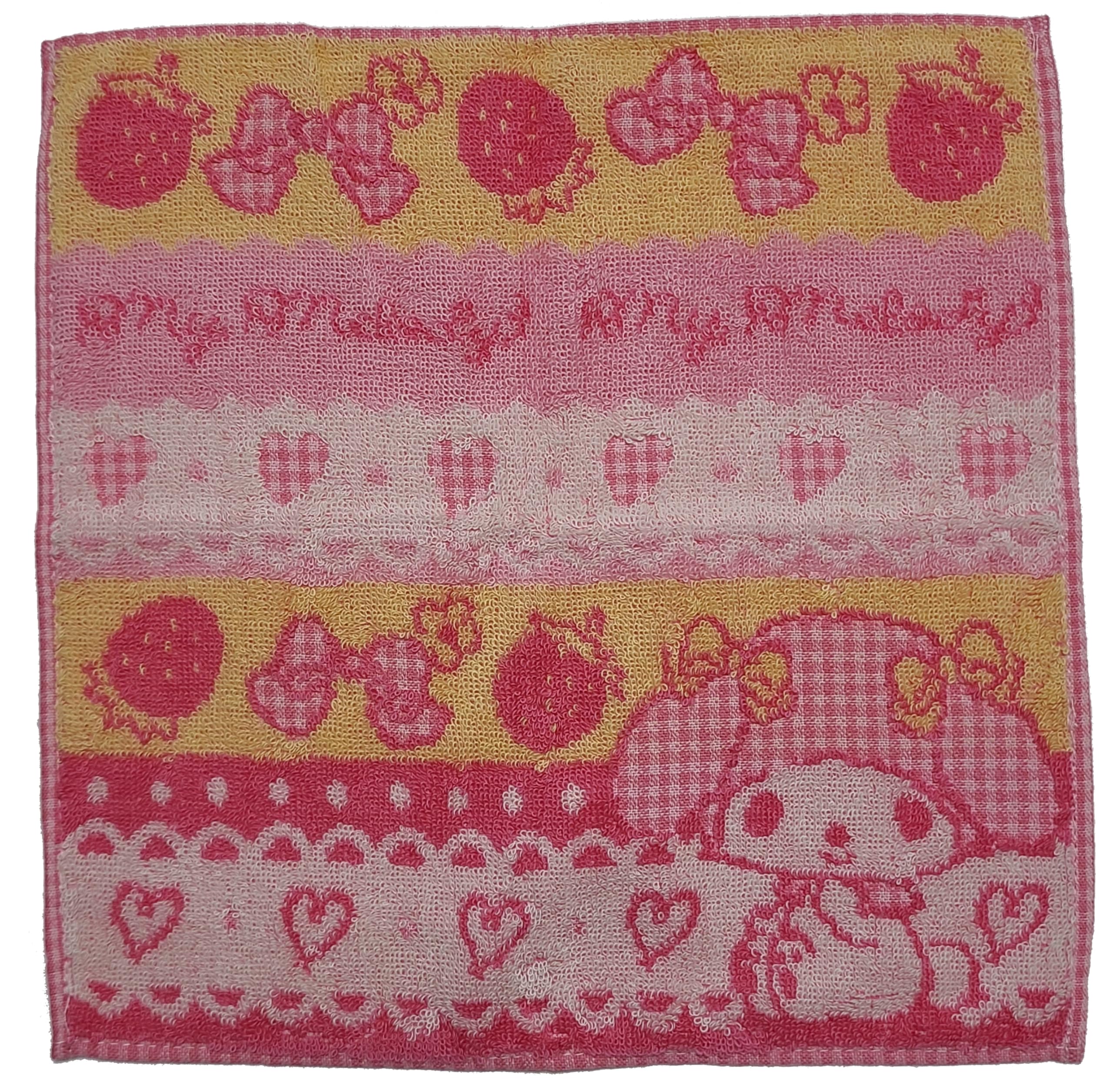 

Полотенце носовой платок для девочек с милым персонажем, полотенце для рук, мини-полотенце 25 см, маленькое полотенце, антибактериальное, впитывающее, хлопковое полотенце для детского сада, школы