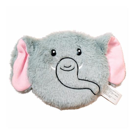 Flat Plush Elephant Dog Toy Bite Resistant Squeaky Elephant Chew Plushie Boredom Stress Relief Dog Teething Interactive Animal Toy Pet Elephant