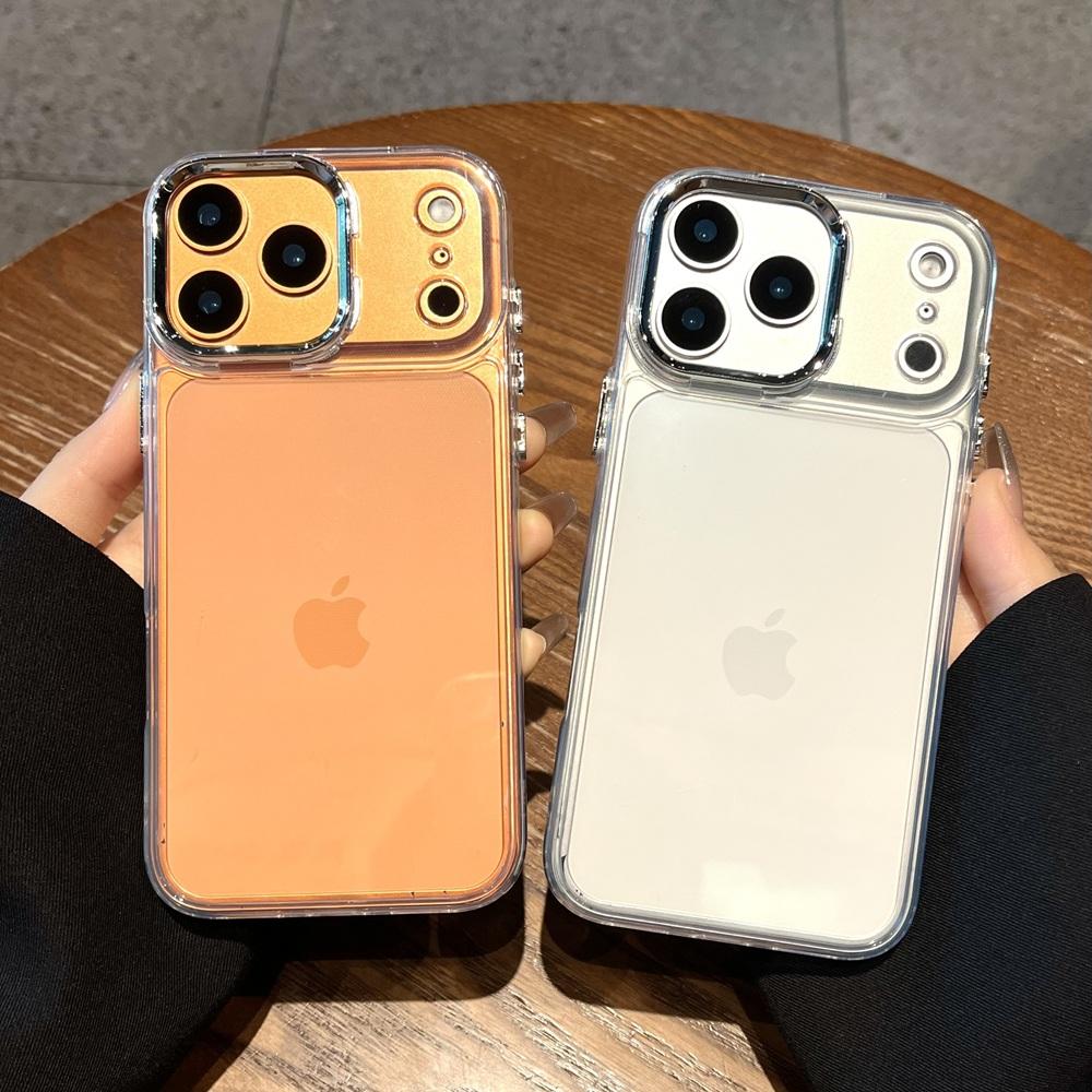 Luxury Transparent Silicone Phone Case For iPhone 17 Air 16 15 14 13 12 11 Pro Max Plus Clear Shockproof Bumper Back Cover