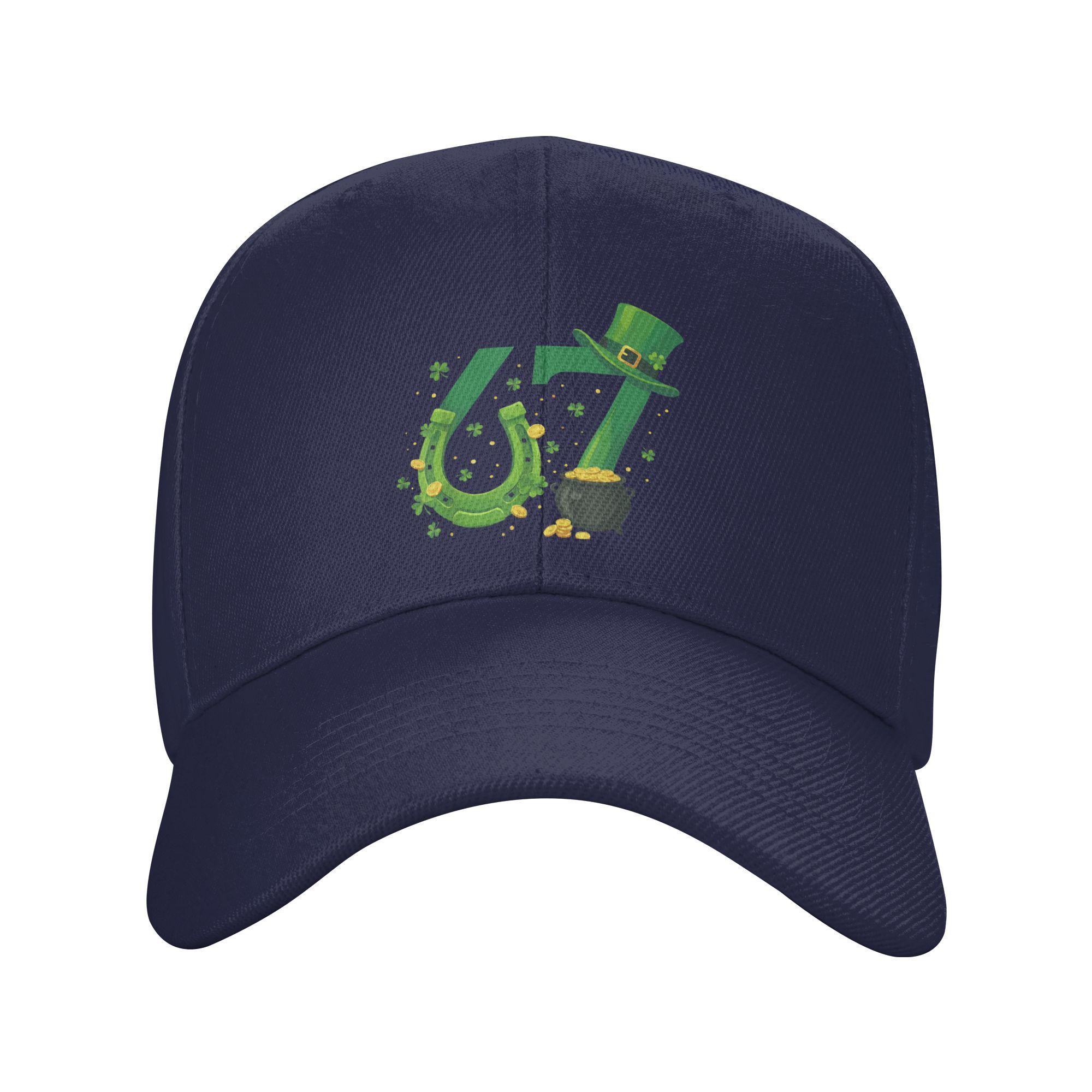 

Summer Casual Baseball Cap Lucky Six Seven Meme 6 7 St Patrick Day Funny 67 Meme Outdoor Hip Hop Hats Men Stylish Snapback Cap One Size