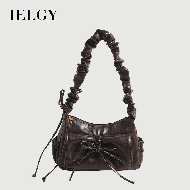 IELGY Fashionable All-Match Korean Version Small Square Bag Cute Bow