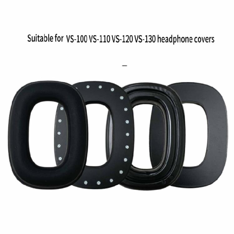 1 Pair Replacement Ear Pad for VS-100 VS-110 VS-120 VS-130 Soft Leather Ear Cushion Memory Foam Headset Earpad