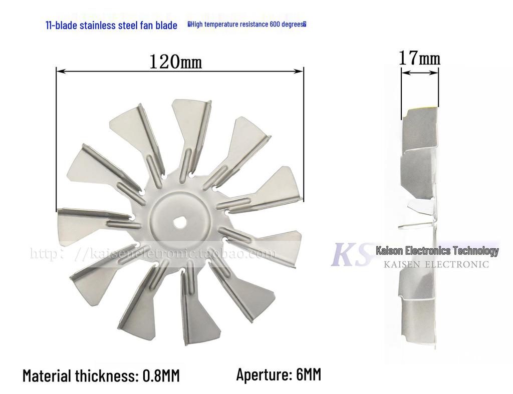 Motor Air Fryer 304 Stainless Steel Steam Oven Fan Blades: 20mm, 19mm, 0mm, 11mm Galvanized Sheet.