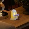 Reading Book Indoor Halloween Decorations Cute Can cast hazy shadows with lighting creative reading ghost desktop small ornament