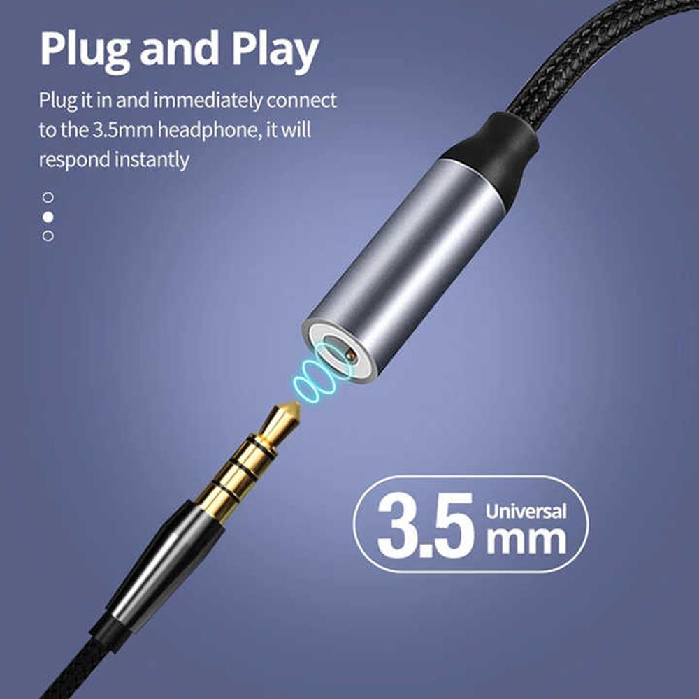 USB Type C To 3.5mm Aux Adapter Type-c 3.5 Jack Audio Cable Earphone Cable Converter for iPhone 15 Samsung Galaxy S24 S23 UltraGood Product