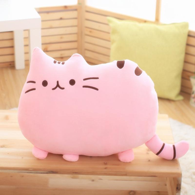 40 x 30 cm Kawaii Biscuit Cat Jucării pentru păpuși de pluș Drăguț Happy Cat Plush Pernă Jucării Pernă pentru acasă