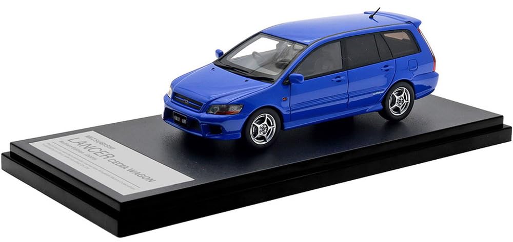 INTERALLIED Hi Story Mitsubishi Lancer Cedia Wagon Ralliart Edition French Blue Finished Model HS505BL 1/43 (2001)