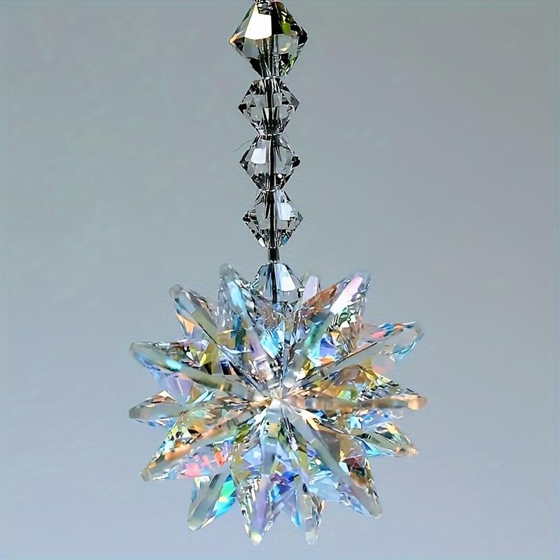 1 Pezzo Suncatcher in Vetro Scintillante Stella di Cristallo Ornamento da Appendere per Finestra e Ufficio - Regalo Ideale per Anniversario per Lei/Lui