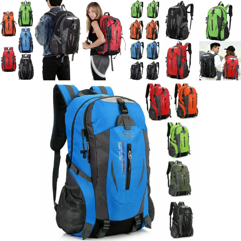 40l Travel Large Rucksack Outdoor Waterproof Hiking Camping Bag Luggage Backpack