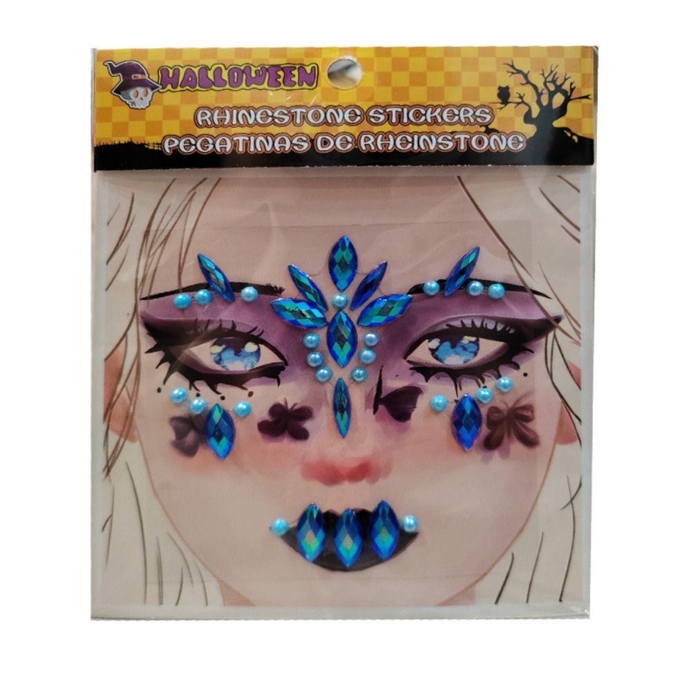 Fashion Halloween Face Sticker Eyebrow Sticker Face Jewelry Decals Carnival