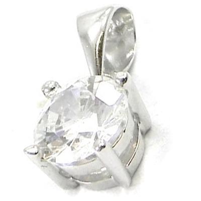 [I3748] - Silberanhänger 'Essential' Silber-Weiß (rhodiniert) - 7 mm