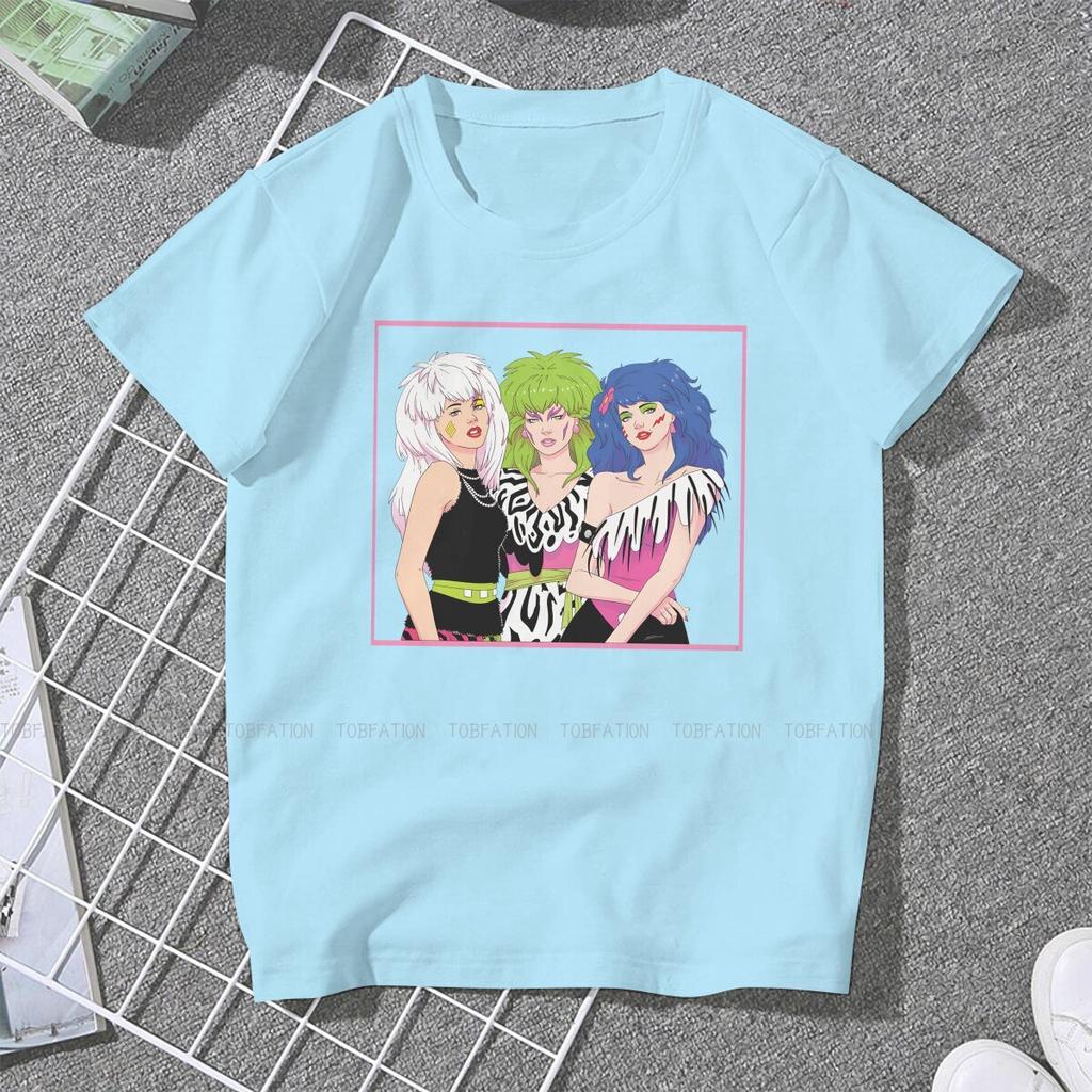 ZX Small Gifts Women Clothing Jem And The Holograms Graphic Female Tshirts Vintage Grunge Tops Tee Kawaii Girls Streetwear