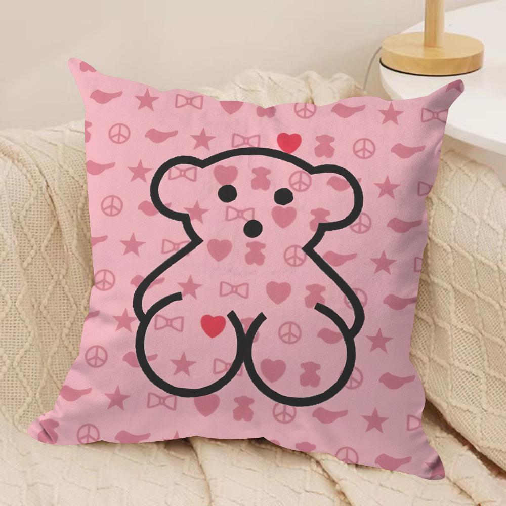 Fashion TTTousLuxury Cushion Cover Silky Short Plush Invisible Zipper Dustproof Sofa Pillow Case For Home Decor