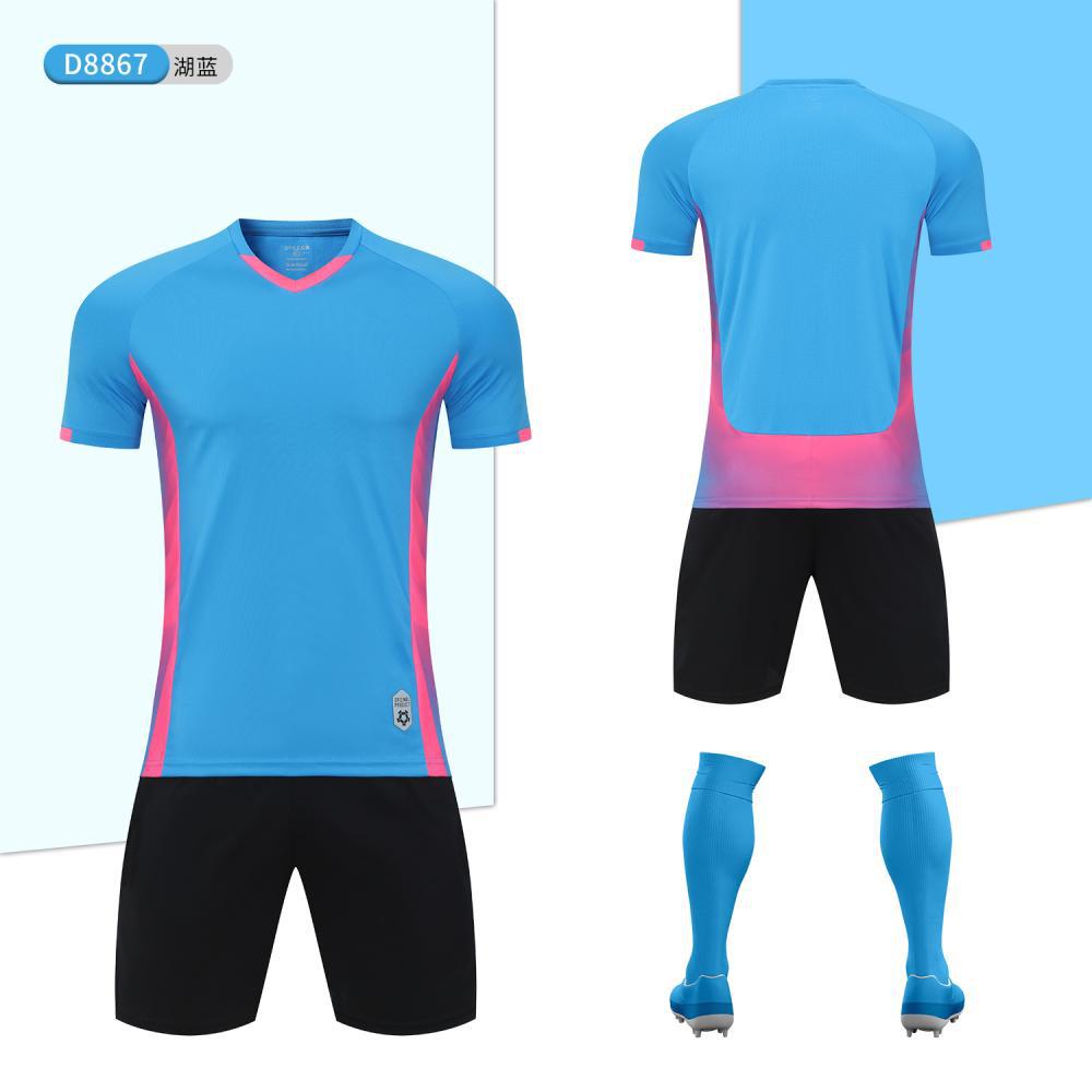 Football Suit Sports Suit Printed Adult Children Summer Short Sleeve Running ******** Rope Quick Drying Clothes Training Camp Football Clothes